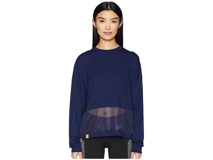 Monreal London Long Sleeve Airstream Sweatshirt (indigo) Women's Sweatshirt