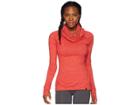 Spyder Solitude Funnel Neck Top (hibiscus/hibiscus) Women's Long Sleeve Pullover