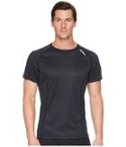2xu Xvent Short Sleeve Top (black/black) Men's Clothing