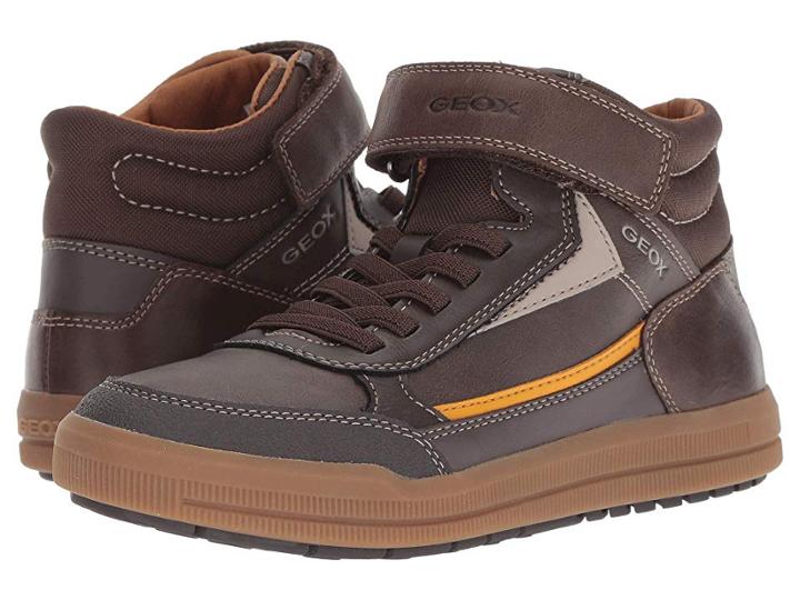Geox Kids Arzach Boy 9 (big Kid) (brown/yellow) Boy's Shoes