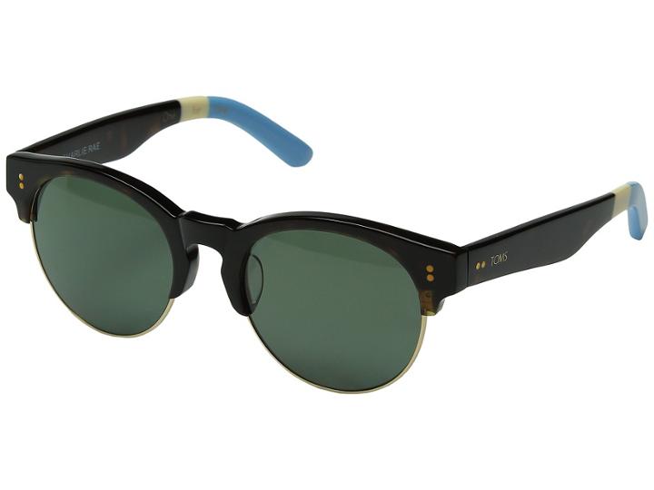 Toms Charlie Rae Polarized (tortoise) Fashion Sunglasses