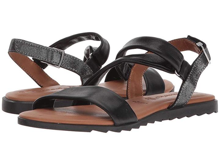 Tamaris Kim 1-1-28627-20 (black/gunmetal) Women's Sling Back Shoes
