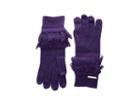 Michael Michael Kors Rib Fringe Gloves (dark Orchid/silver) Extreme Cold Weather Gloves