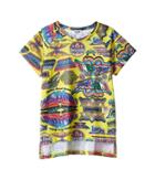 Moschino Kids Short Sleeve All Over Logo Graphic T-shirt (big Kids) (multi) Boy's T Shirt