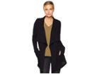 Karen Kane Drape Front Pocket Sweater (black) Women's Sweater