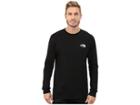 The North Face Long Sleeve Red Box Tee (tnf Black/tnf White) Men's Long Sleeve Pullover
