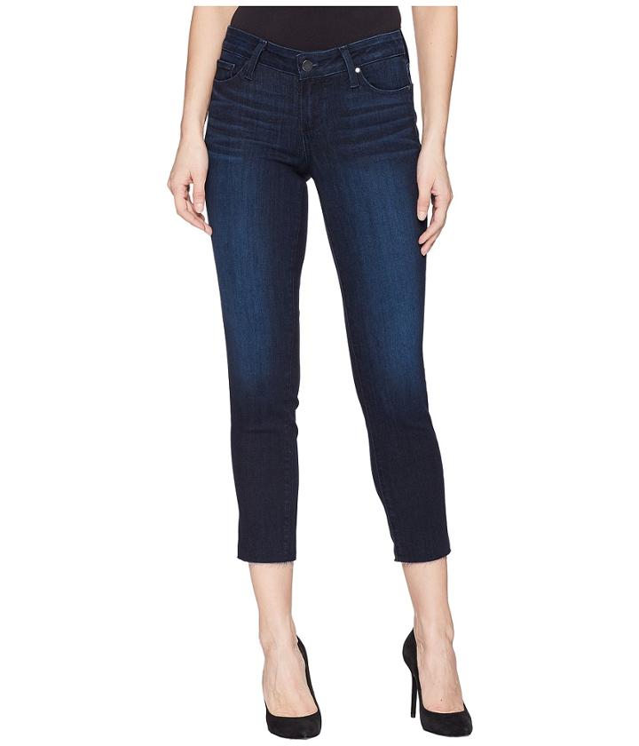 Paige Skyline Skinny Crop W/ Raw Hem 25 In Luella (luella) Women's Jeans