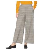 Eci Menswear Plaid Culotte Pants (grey/yellow) Women's Casual Pants
