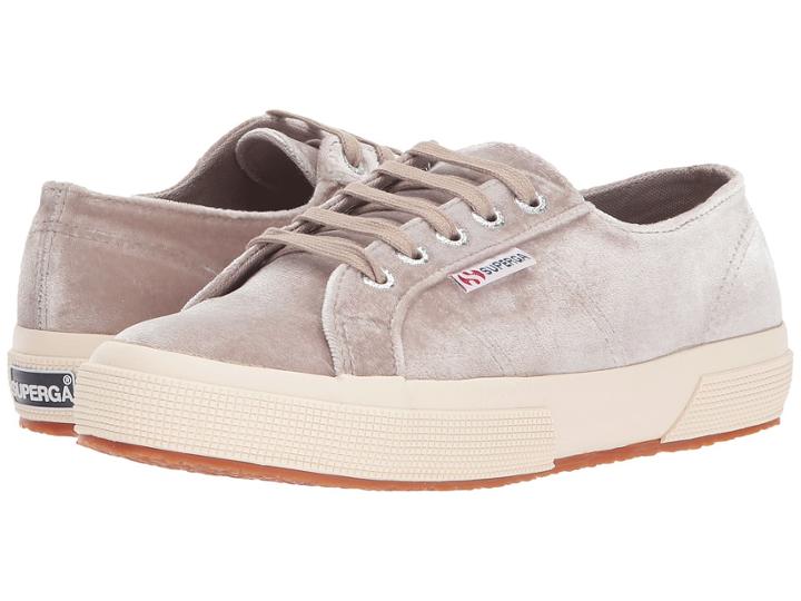 Superga 2750 Velvetjpw (grey Velvet) Women's Shoes