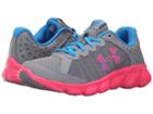 Under Armour Kids Ua Gps Assert 6 (little Kid) (steel/harmony Red/electric Blue) Girls Shoes
