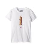 The North Face Kids Short Sleeve Graphic Tee (little Kids/big Kids) (tnf White/petticoat Pink) Girl's Short Sleeve Pullover