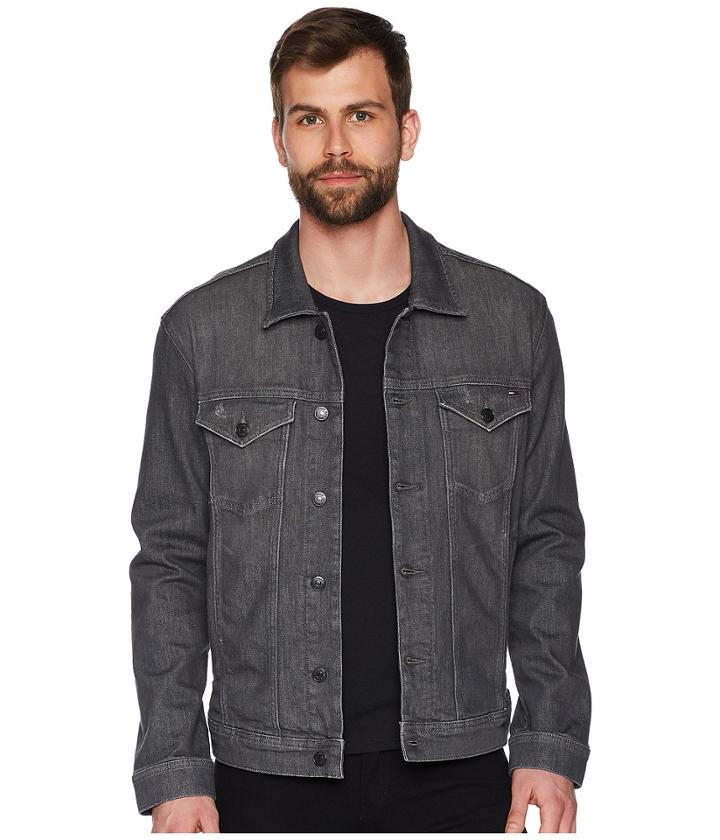 Tommy Jeans Classic Trucker Jean Jacket (illinois Grey Stretch) Men's Coat