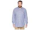 Polo Ralph Lauren Big Tall Lightweight Twill (cadet Blue/white Multi) Men's Clothing