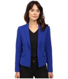 Ellen Tracy Single Button Jacket (cobalt) Women's Coat
