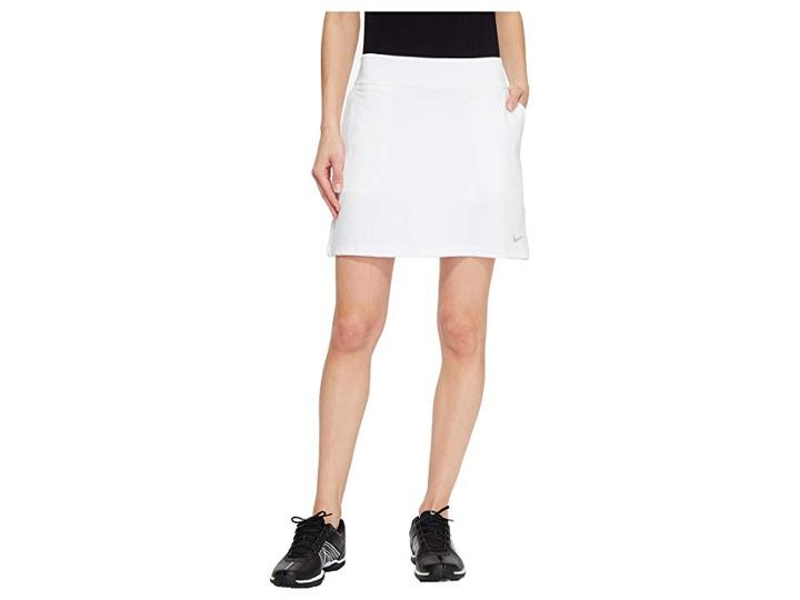 Nike Golf Dry Skort Knit 16.5 (white/black) Women's Skort