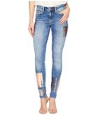 Mavi Jeans Adriana Super Skinny In Galactic Patch Indigo (galactic Patch Indigo) Women's Jeans