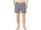 Mr. Swim Houndstooth Printed Swim Trunks (black) Men's Swimwear