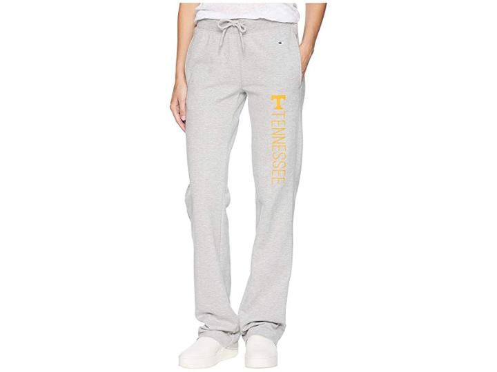 Champion College Tennessee Volunteers University Fleece Open Bottom Pants (oxford Grey) Women's Casual Pants