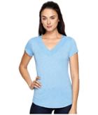 Kuhl Soratm Short Sleeve Top (vista Blue) Women's Short Sleeve Pullover