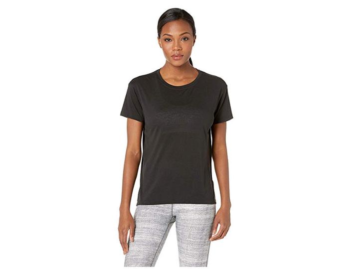 Reebok Supremium Short Sleeve Tee (black) Women's Clothing