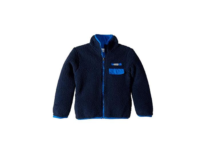 Columbia Kids Mountain Side Heavyweight Full Zip Fleece (little Kids/big Kids) (collegiate Navy/super Blue) Boy's Fleece