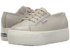 Superga 2750 Fglu Platform Sneaker (grey) Women's Lace Up Casual Shoes