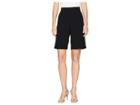 Neil Barrett Light Stretch Crepe Slouch Short Trousers (black/white) Women's Casual Pants