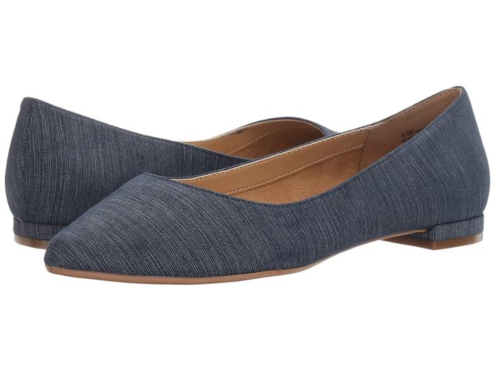 A2 By Aerosoles Hey Girl (blue Fabric) Women's Flat Shoes