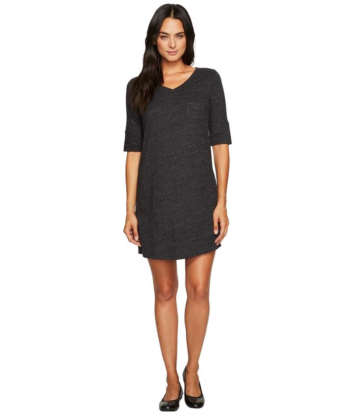 Prana Matilda Ringer Dress (solid Black) Women's Dress