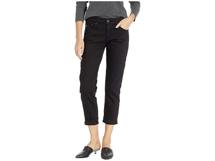 Ag Adriano Goldschmied Ex-boyfriend Slim In 1 Year Super Black (1 Year Super Black) Women's Jeans