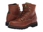 John Deere 6 Waterproof Logger (chestnut) Men's Work Boots