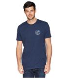 Vans Mini Dual Palm (dress Blues) Men's Short Sleeve Pullover