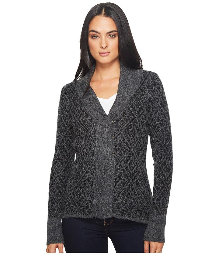Royal Robbins Autumn Rose Cardigan (charcoal) Women's Sweater