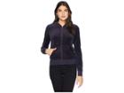 Juicy Couture Track Velour Collegiate Juicy Robertson Jacket (regal) Women's Jacket