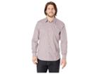 Perry Ellis Small Check Resist Spill Shirt (brick Red) Men's Clothing