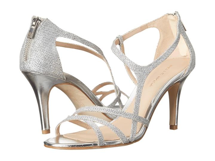 Pelle Moda Ruby (silver Metallic Textile) High Heels