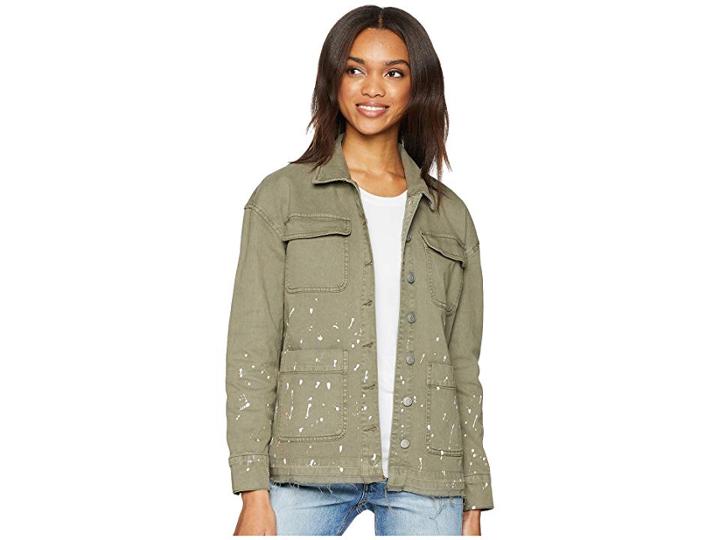 Splendid Easel Long Cargo Jacket (antique Miltary Olive) Women's Coat