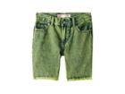 Levi's(r) Kids 511 Slim Fit Overdyed Color Denim Shorts (little Kids) (green Glow) Boy's Shorts