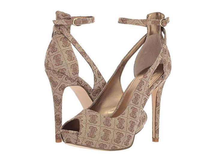 Guess Holie (brown Fabric) High Heels