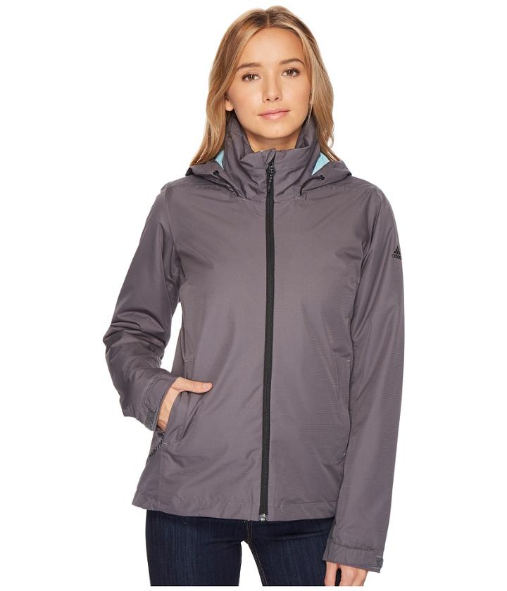 Adidas Outdoor Wandertag Insulated Jacket (grey Five) Women's Coat