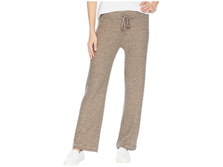 Nally & Millie Brush Rib Drawstring Pants (oyster) Women's Casual Pants