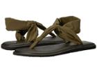 Sanuk Yoga Sling Ella (dark Olive) Women's Sandals