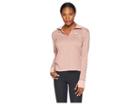 Nike Thermasphere Element 2.0 1/2 Zip Top (rust Pink/heather/smokey Mauve) Women's Long Sleeve Pullover