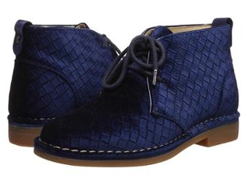 Hush Puppies Cyra Catelyn (navy Basket Velvet) Women's Lace-up Boots
