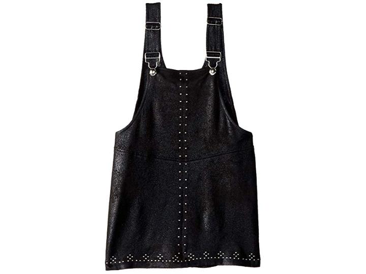 Blank Nyc Kids Black Shortall Dress (big Kids) (all Dolled Up) Girl's Dress