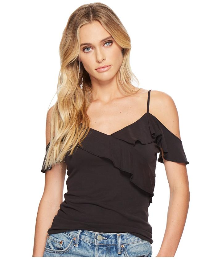 Bb Dakota Kase Soft Knit Top (black) Women's Clothing