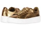 Puma Basket Platform Luxe (ermine/ermine) Women's Lace Up Casual Shoes