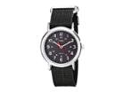 Timex Weekender Slip Through Nylon Strap Watch (black/silver) Watches