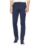Lacoste Gabardine Cotton Brushed Chino Slim (navy Blue) Men's Casual Pants