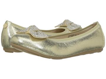 Stuart Weitzman Kids Fannie Glitz (little Kid/big Kid) (champagne Gold Metallic) Girl's Shoes